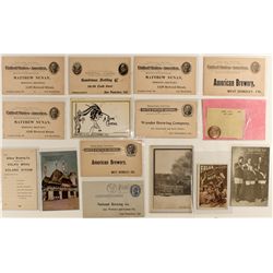 Beer related postcards/token