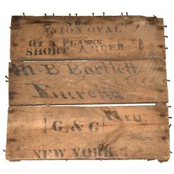 Whiskey box side with original square nails!