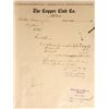 Image 1 : Copper Club saloon billhead