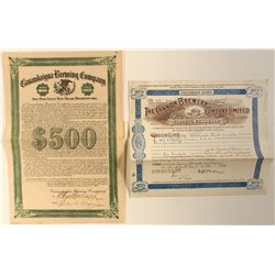 Two brewery certificates