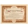 Image 1 : Seattle Brewing stock certificate