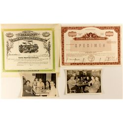Brewery Stock Certificates