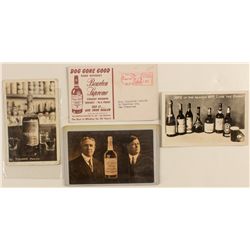 Rare whiskey postcards