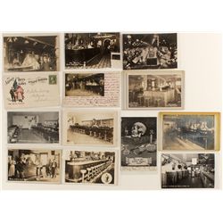 Thirteen American saloon postcards
