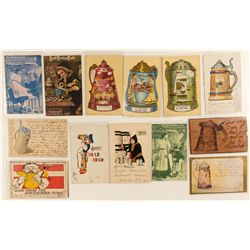 Thirteen Beer Stein Postcards
