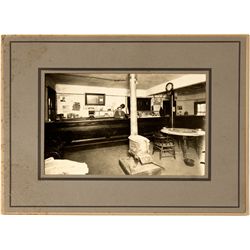 Saloon interior and cigar counter