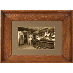 Saloon photo with beer tray
