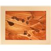 Image 1 : "Time-Carved Aztec Red I" by Nevada Artist Ruth Hilts