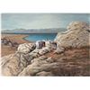Image 1 : Pyramid Lake Oil Painting by Joan Scott Brown