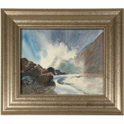 Wild Waters Watercolor by Pat Bergstrom