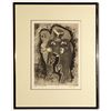 Image 1 : "Mud Idol," aquatint/etching by Edward W. Yates