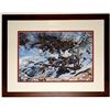 Image 1 : "Winter Creek" watercolor by Larry Jacox