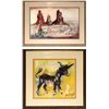 Image 1 : Western Artwork Pair- Prints of Ettore DeGrazia Paintings