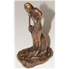 Image 1 : Native American Figure Playing Flute Bronze Statue by E.W. Deming