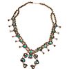 Image 1 : Native American Squash Blossom Necklace