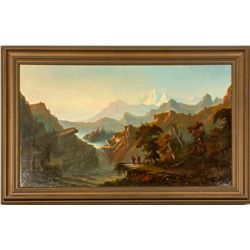 Indian Landscape Oil Painting by Peter Rodman