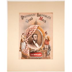 President Lincoln's Grand March Lithograph