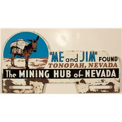 Extra Rare Tonopah License Plate Topper