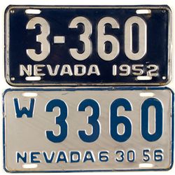 Nevada License Plates