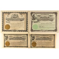 Thomas B. Jeffery Stock Certificates
