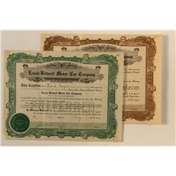 Leach-Biltwell Stock Certificates