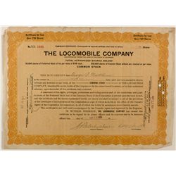Locomobile Stock Certificate