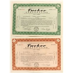 Tucker Stock Certificates