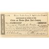 Image 1 : Clinton & Blendon Plank Road Company Stock Certificate