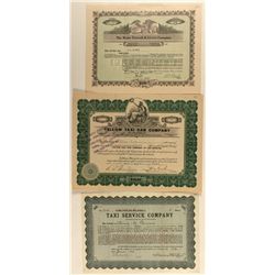 Taxi Cabs Stock Certificates
