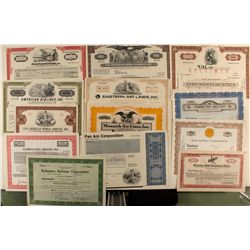 Airline Stocks and Bond Collection