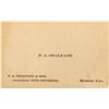 Image 1 : P. A. Chalfant business card (Inyo County)