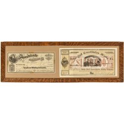 Leland Stanford signed Bodie stock