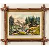 Image 1 : Gold Mining in California Lithograph by Currier & Ives