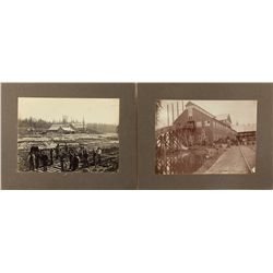 Two Tahoe Lumbering scenes