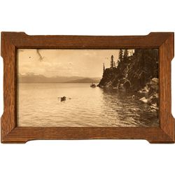 Cave Rock Photograph with Steamer