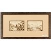 Image 1 : Mokelumne River Gold Miners Pen & Ink Drawings c.1849