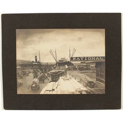 National Lumber Photograph, Oakland Wharf
