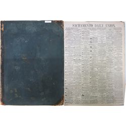 Sacramento Daily Union, Bound Volume, 1872