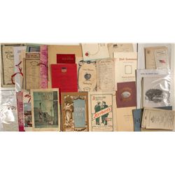 Post 1900 San Francisco menus