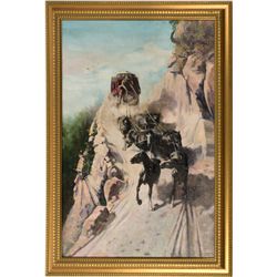 Stagecoach Painting by E.A. Burbank