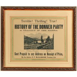 "History of the Donner Party" ad