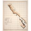Image 1 : Hand-colored California Map of Forts and Numbers of Men