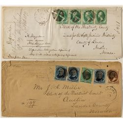 Rare Lander County Covers with scarce stamps