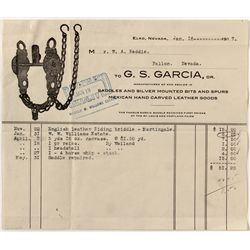 G.S. Garcia Saddle Billhead, Elko, Nevada