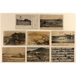 Eight Tonopah mining postcards