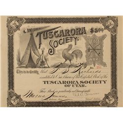 Tuscarora Society stock certificate