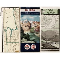 Three Nevada Road Maps
