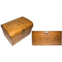 Large Tin Trunk from Utah Territory