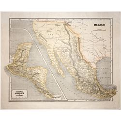 Central America and Yucatan Color Map