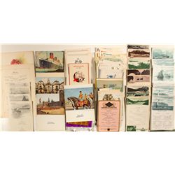 Cruise line menus/misc